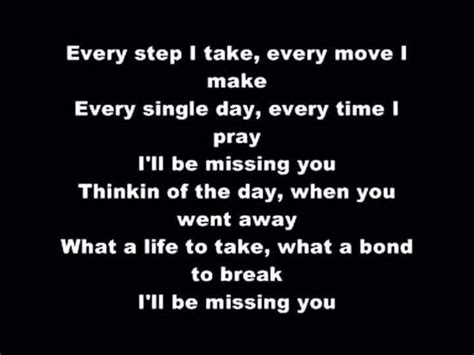 i'll be missing you lyric